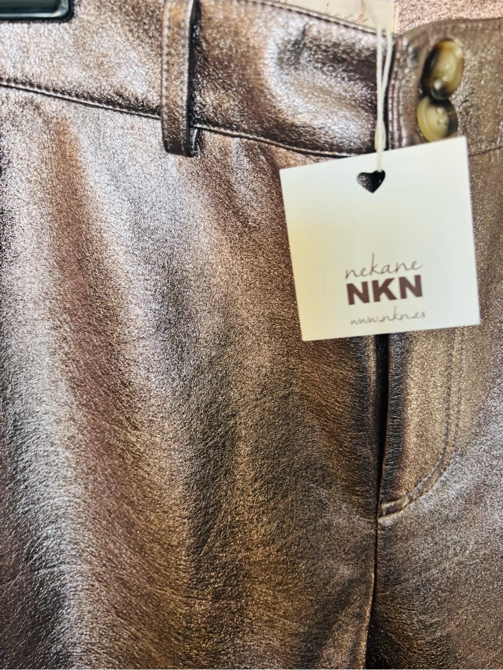 Jeans Metallic Rose Gold Nekane/NKN Spain Medium - Picture 8 of 11